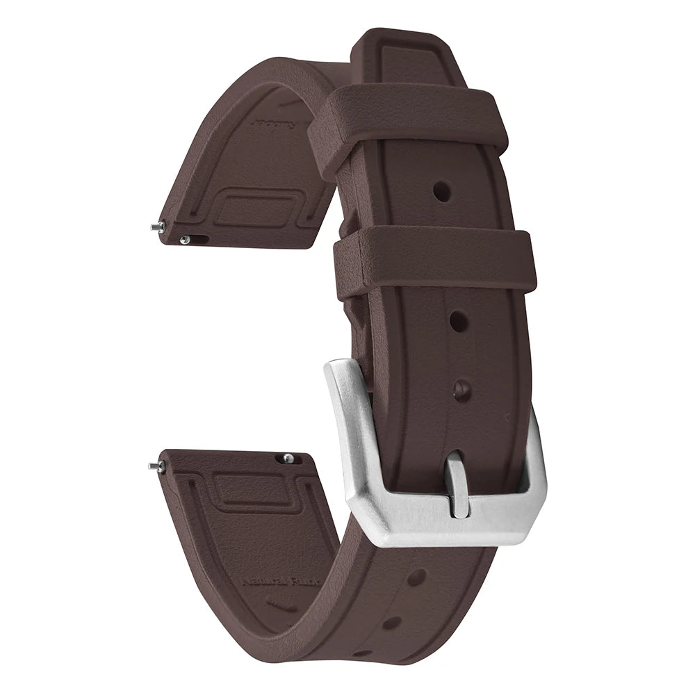 High-Quality FKM Fluororubber Dive Watch Band for Rolex, Samsung & Huawei