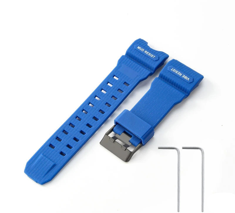 Casio G-SHOCK GWG-1000GB Blue Red Green Silicone Watchband 22cm Resin Strap