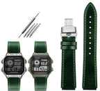 Retro Leather Watch Strap for Casio AE1200 AE1300 F-108 W-216H W-218 WS-1400 W-737H – 18mm STRAPS