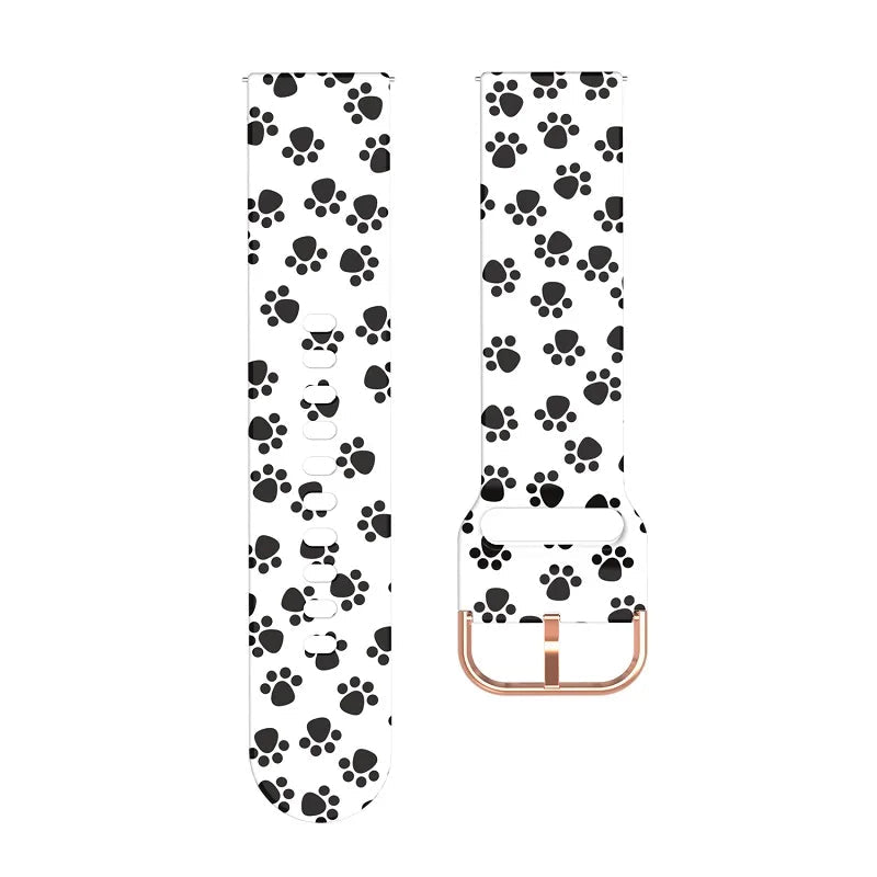 20mm 22mm Patterned Silicone Strap for Samsung Galaxy, Huawei & More STRAPS