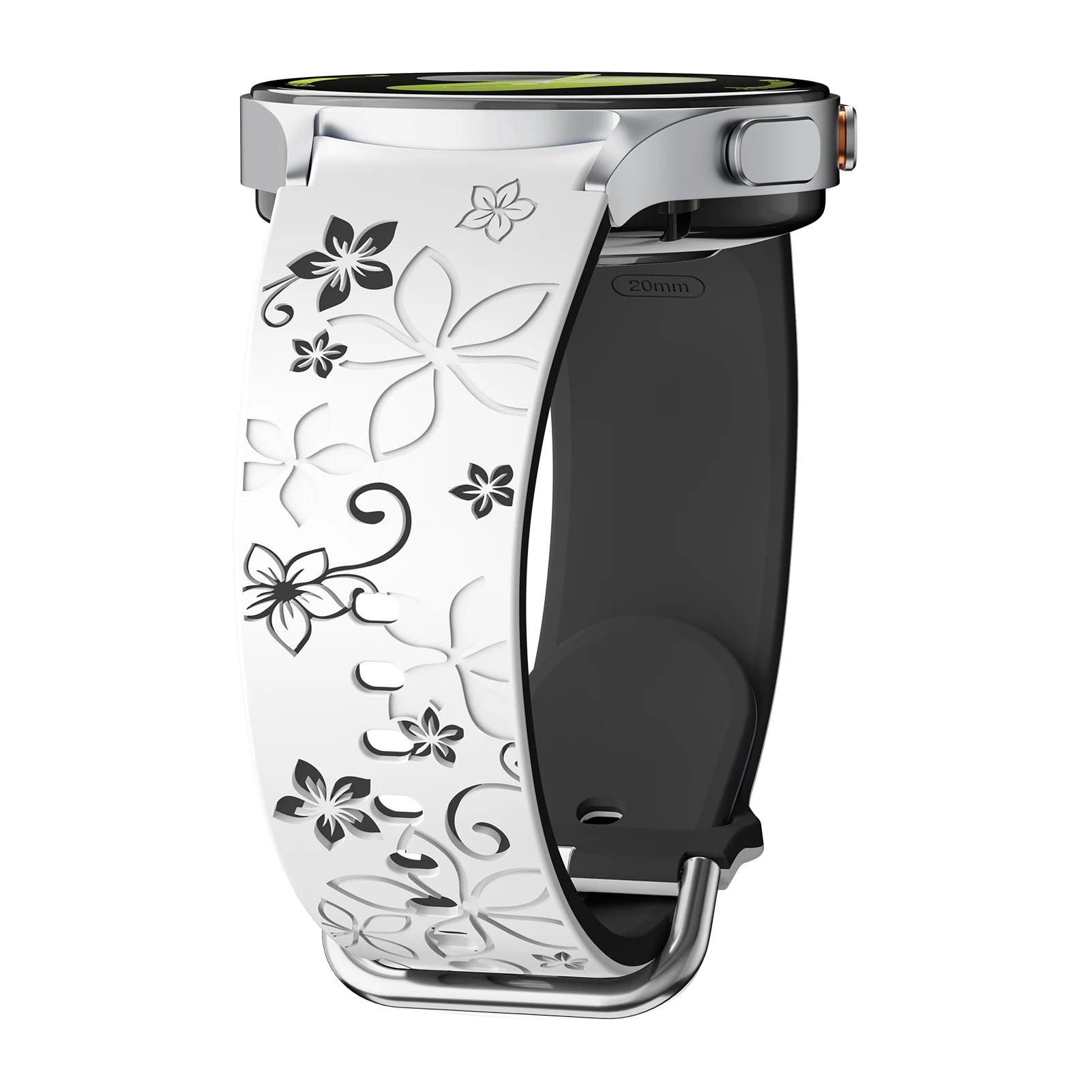 No-Gap Engraved Silicone Strap for Galaxy Watch 7, 5 Pro, 4/6 Classic STRAPS