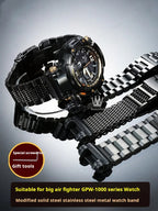 GPW-1000 Big Wrist Extended Stainless Steel Strap for Casio G-SHOCK 5410 Bracelet Adapter STRAPS
