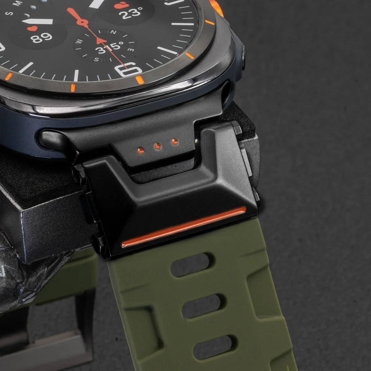 Silicone Strap for Samsung Galaxy Watch Ultra 47mm - No-Gap Curved End STRAPS