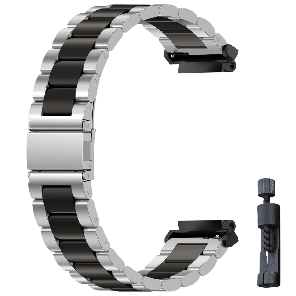 Stainless Steel Luxury Link Bracelet for Amazfit T-Rex 3, T-Rex 2, T-Rex Ultra & Pro STRAPS