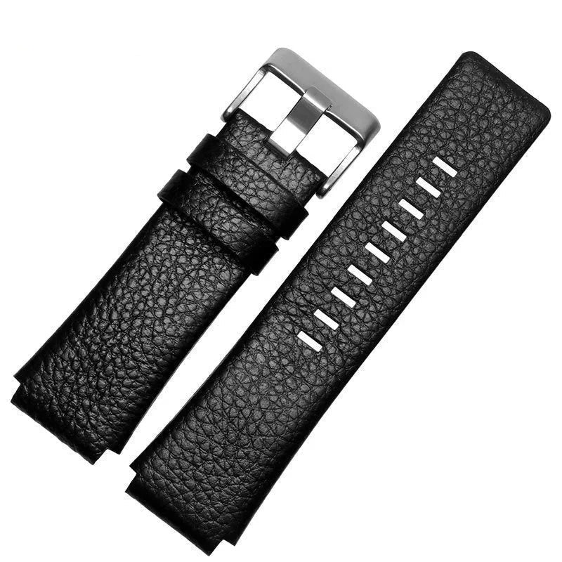 Cowhide Watchband for Diesel DZ1089 DZ1123 DZ1132 – 30x22mm Convex Leather Strap STRAPS
