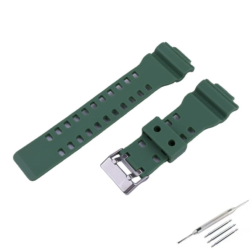 Resin Strap for CASIO G-SHOCK GD-100 GA-100 GA-110 GA-120 GA-140 GA-150 GA-700 GA-710 GAX-100 GLS-100 GLS-8900 STRAPS