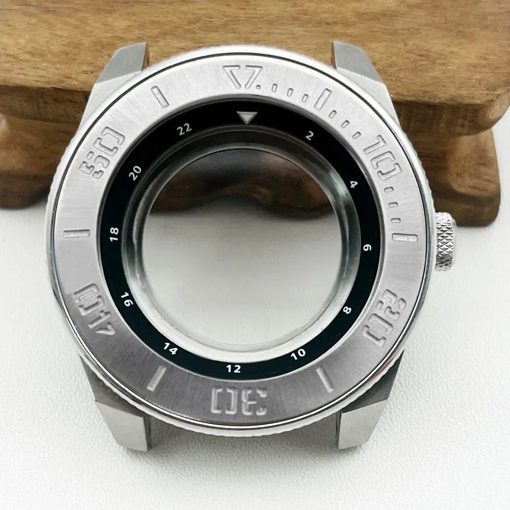 Samurai Watch Case for NH34, NH35, NH36, 7S26 | 44mm Stainless Steel with Sapphire Crystal & 22mm Lug STRAPS