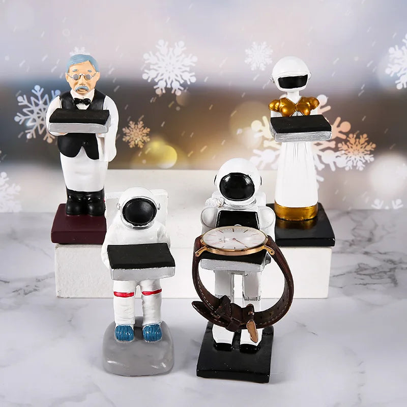 Astronaut / Robot Ceramic Watch Display Stand - Jewelry Holder STRAPS