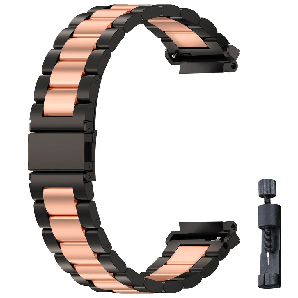 Stainless Steel Luxury Link Bracelet for Amazfit T-Rex 3, T-Rex 2, T-Rex Ultra & Pro STRAPS