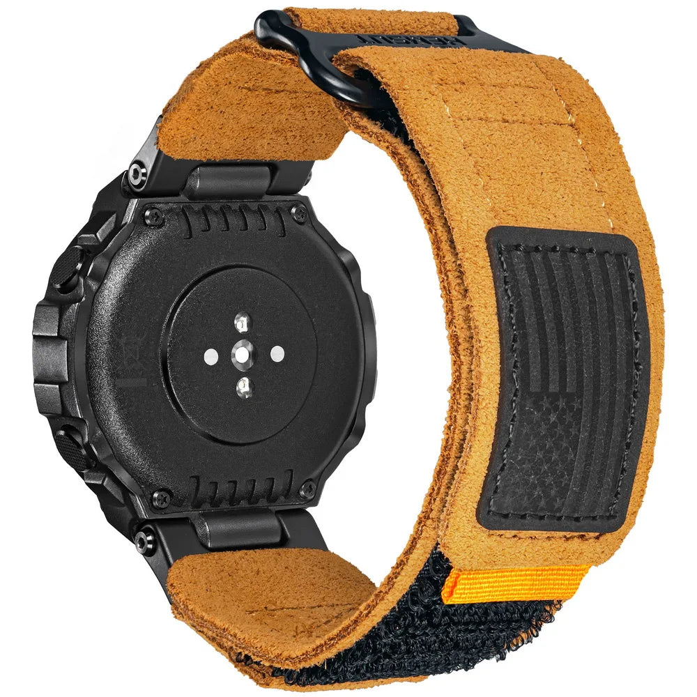 Genuine Suede Leather Strap for Amazfit T-Rex 3, T-Rex 2, T-Rex Pro & T-Rex STRAPS