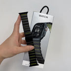 Apple Watch Ultra 3 Titanium & Magnetic Rubber Strap | Series 11 10 9 8 7 SE Models