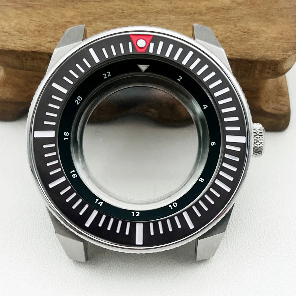 Samurai Watch Case for NH34, NH35, NH36, 7S26 | 44mm Stainless Steel with Sapphire Crystal & 22mm Lug STRAPS