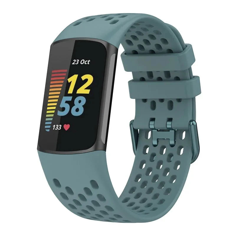 Breathable Soft Silicone Strap for Fitbit Charge 5 / 6 STRAPS