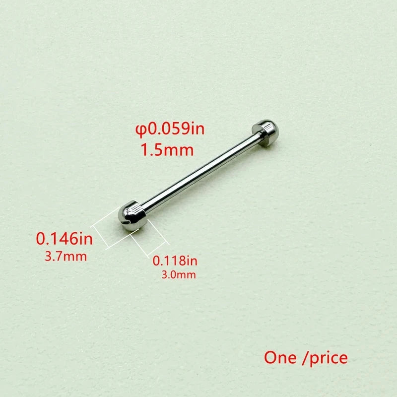1.5mm Stainless Steel Watch Strap Screw Rod Pin – Rotating Fixed Ear Bolt STRAPS