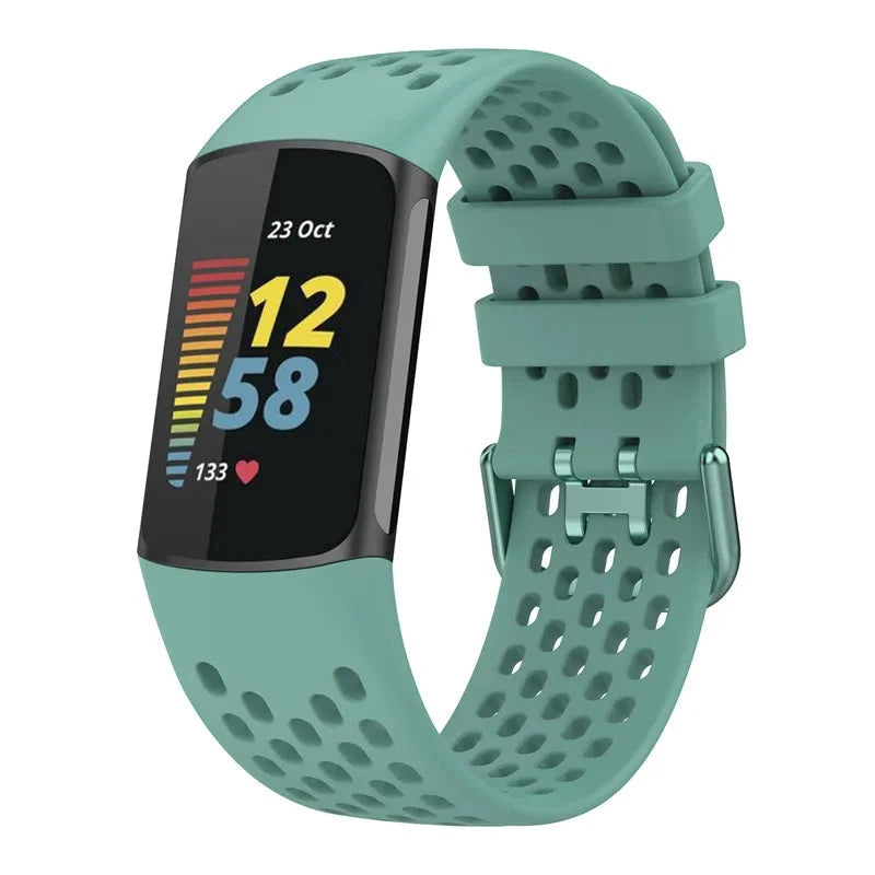 Breathable Soft Silicone Strap for Fitbit Charge 5 / 6 STRAPS