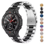 Stainless Steel Luxury Link Bracelet for Amazfit T-Rex 3, T-Rex 2, T-Rex Ultra & Pro STRAPS