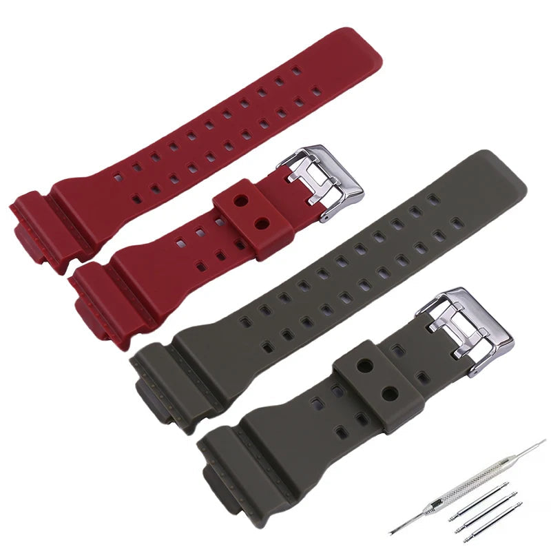Resin Strap for CASIO G-SHOCK GD-100 GA-100 GA-110 GA-120 GA-140 GA-150 GA-700 GA-710 GAX-100 GLS-100 GLS-8900 STRAPS