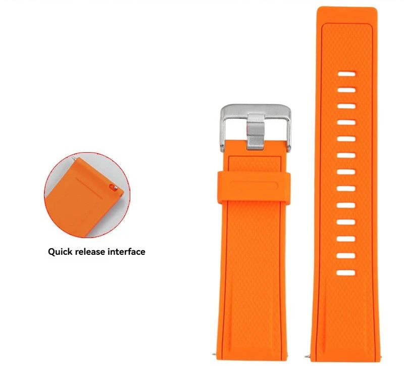 Quick-Release Silicone Sport Strap for Casio G-Shock GA-2000, GA-2300 & Pro Trek PRW-6600, PRG-600/650Y STRAPS