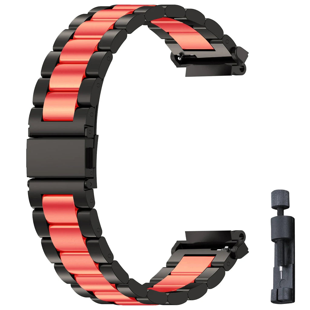 Stainless Steel Luxury Link Bracelet for Amazfit T-Rex 3, T-Rex 2, T-Rex Ultra & Pro STRAPS