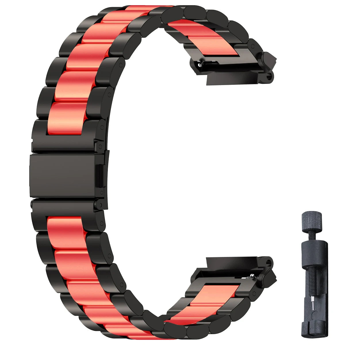 Stainless Steel Luxury Link Bracelet for Amazfit T-Rex 3, T-Rex 2, T-Rex Ultra & Pro STRAPS