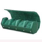 Exquisite Green Genuine Leather Hexagon Watch Roll STRAPS