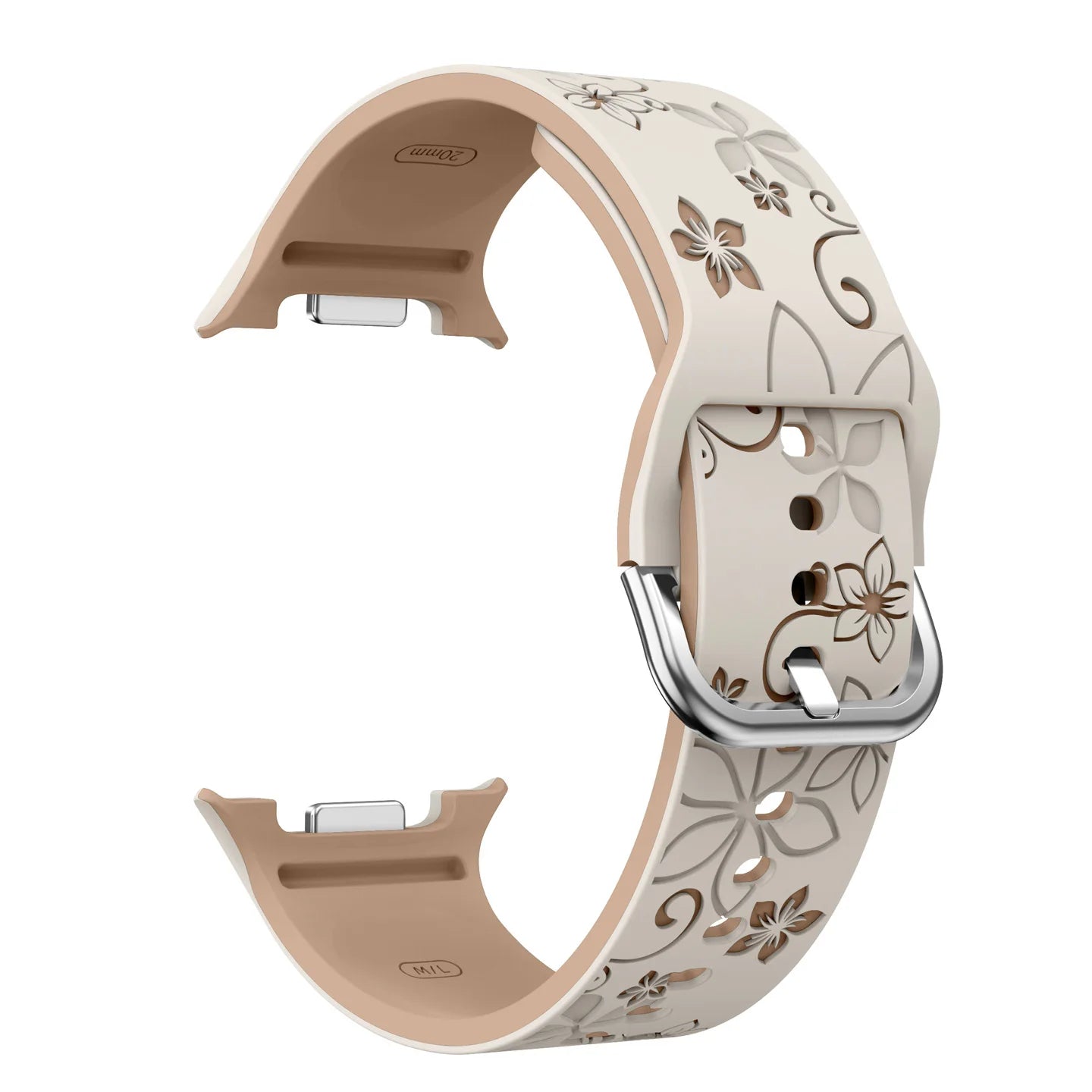 Engraved Silicone Band for Samsung Galaxy Watch 8 44mm 40mm & Galaxy Watch 8 Classic 46mm