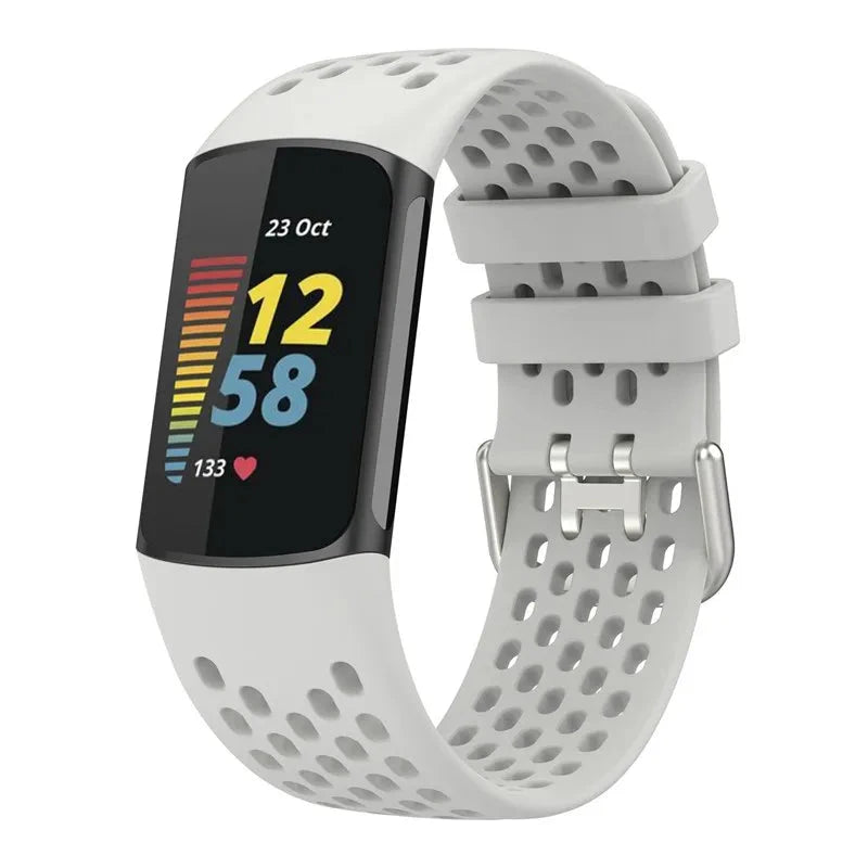 Breathable Soft Silicone Strap for Fitbit Charge 5 / 6 STRAPS