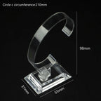Transparent C-Shaped Bracelet & Watch Display Stand Organizer STRAPS