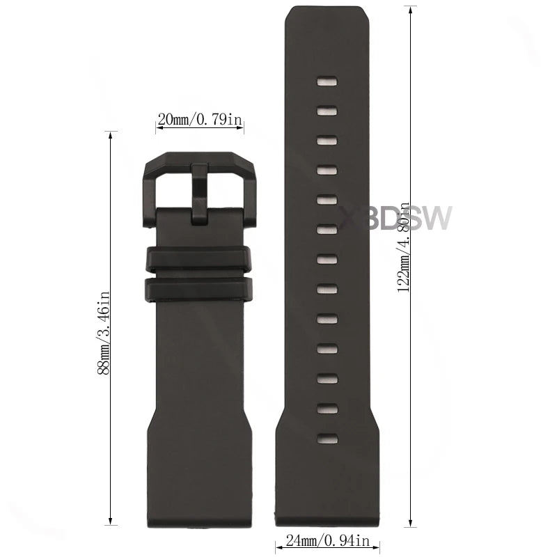 Resin Modification Strap & 24mm Adapter for Casio G-Shock GA-2300 STRAPS