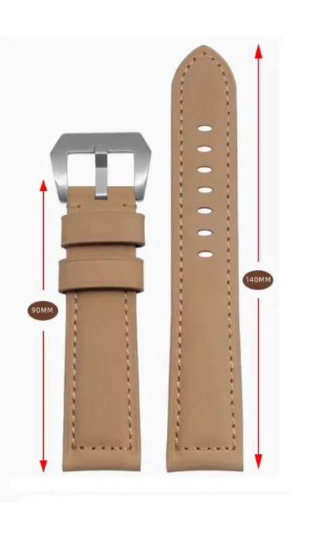 Panerai & DIESEL XL Leather Strap | Extended 140+90mm 20mm 22mm 24mm Models