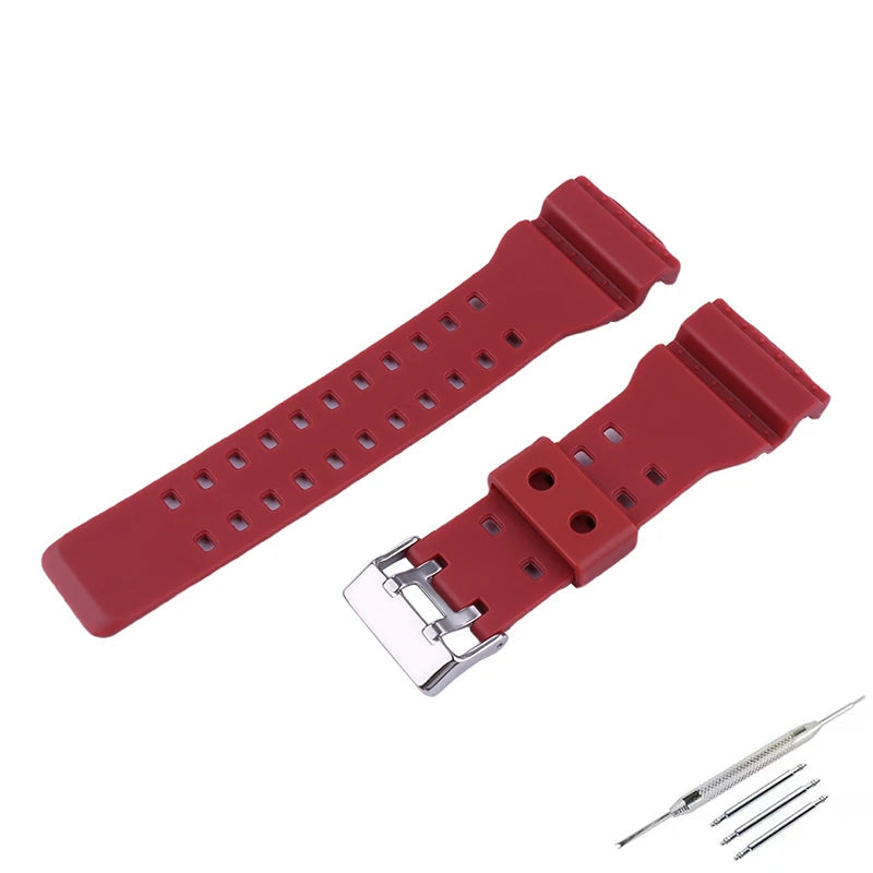 Resin Strap for CASIO G-SHOCK GD-100 GA-100 GA-110 GA-120 GA-140 GA-150 GA-700 GA-710 GAX-100 GLS-100 GLS-8900 STRAPS