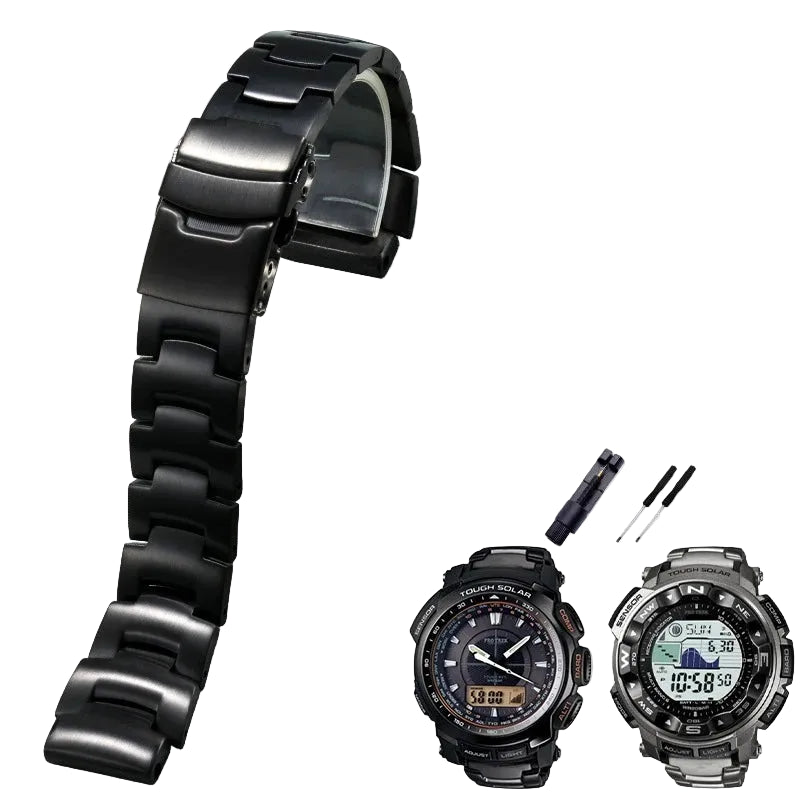Stainless Steel Strap for CASIO PRG-260 PRG-270 PRW-3500 PRW-2000 PRW-2500T PRW-5100YT PRW-2000T PRW-5000 PRW-5100 STRAPS