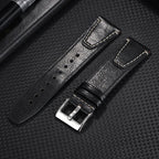 20mm 22mm Vintage Oil Wax Cowhide Watchband for Omega & Seiko STRAPS