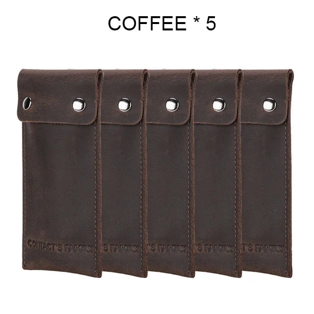 Genuine Leather Watch Pouch - Single Slot Travel Case STRAPS