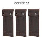 Genuine Leather Watch Pouch - Single Slot Travel Case STRAPS