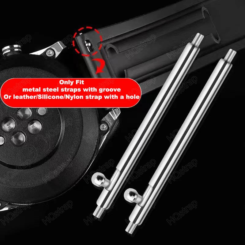 20pcs Stainless Steel Watch Band Spring Bars Quick Release Pins (12–24mm)