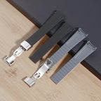 Curved End FKM Fluororubber "Cut-To-Size" Strap for Tudor Black Bay 58