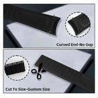 Curved End FKM Fluororubber "Cut-To-Size" Strap for Tudor Black Bay 58