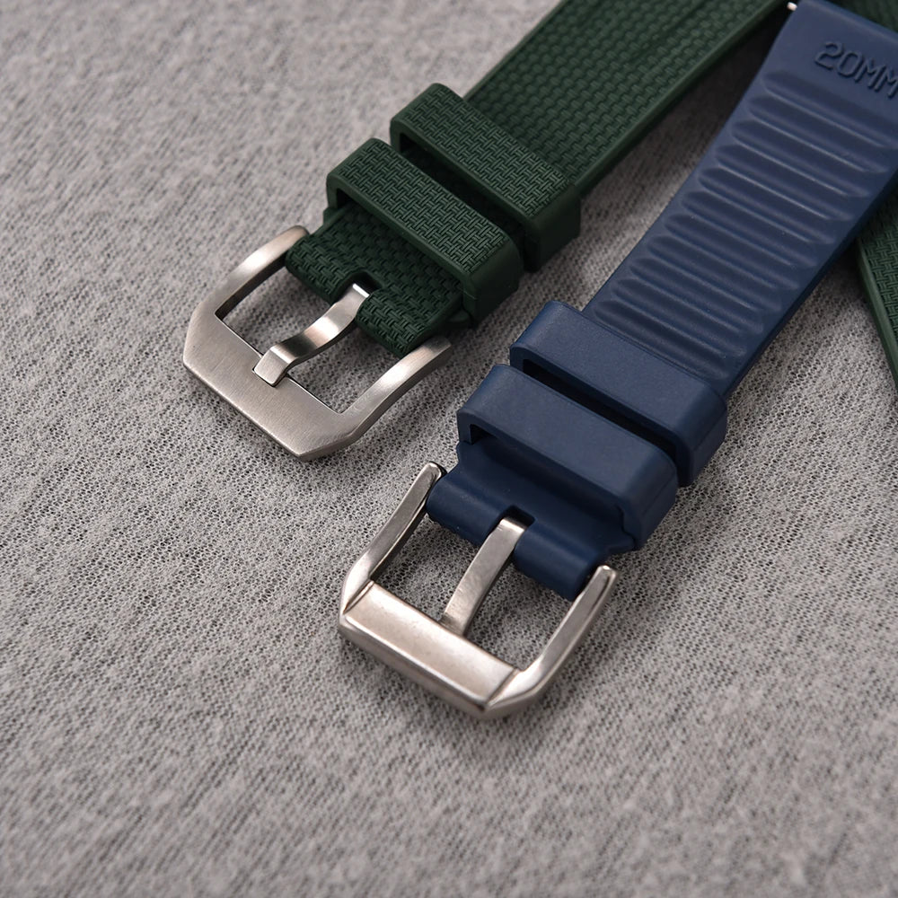 High-Grade FKM Fluororubber Diving Strap for Rolex, Omega, IWC & Seiko