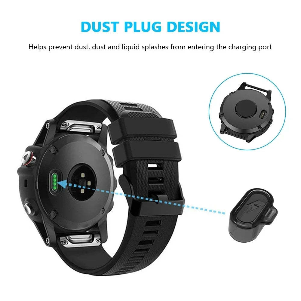 Charging Port Dustproof Plug Cover Protector for Garmin Fenix, Forerunner, Venu & Instinct STRAPS