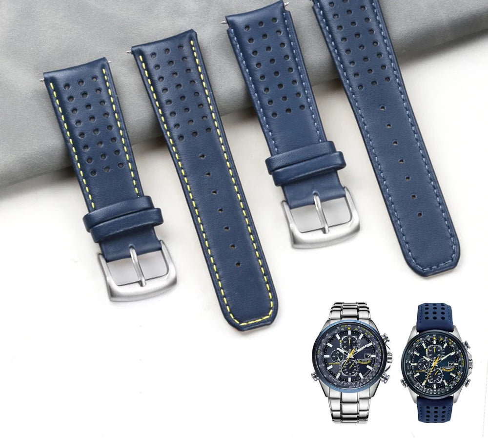 Citizen Blue Angels Leather Strap | AT8020-03L JY8085 22mm 23mm Models