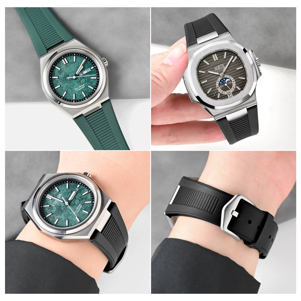 Citizen Zenshin & Nautilus FKM Rubber Strap | AW0130-85X Models