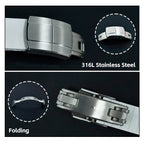 Curved End FKM Fluororubber "Cut-To-Size" Strap for Tudor Black Bay 58