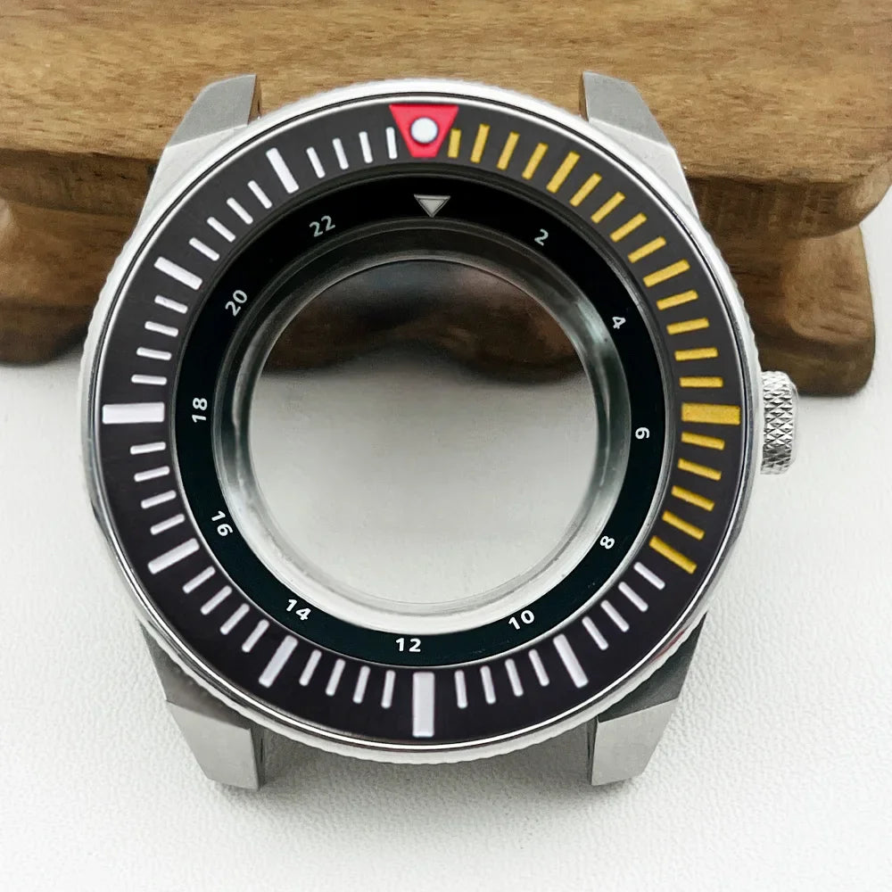 Samurai Watch Case for NH34, NH35, NH36, 7S26 | 44mm Stainless Steel with Sapphire Crystal & 22mm Lug STRAPS