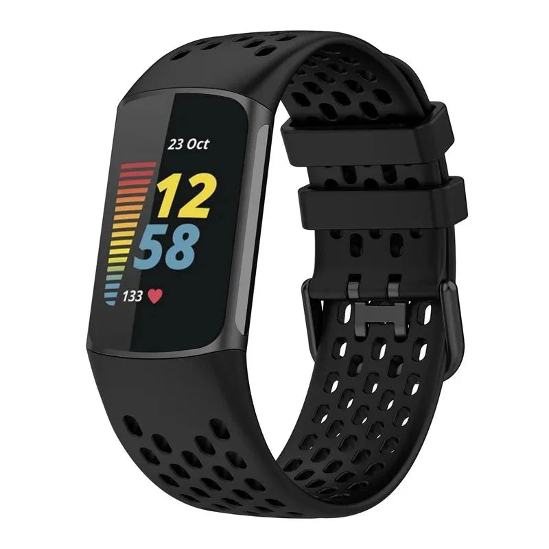 Breathable Soft Silicone Strap for Fitbit Charge 5 / 6 STRAPS