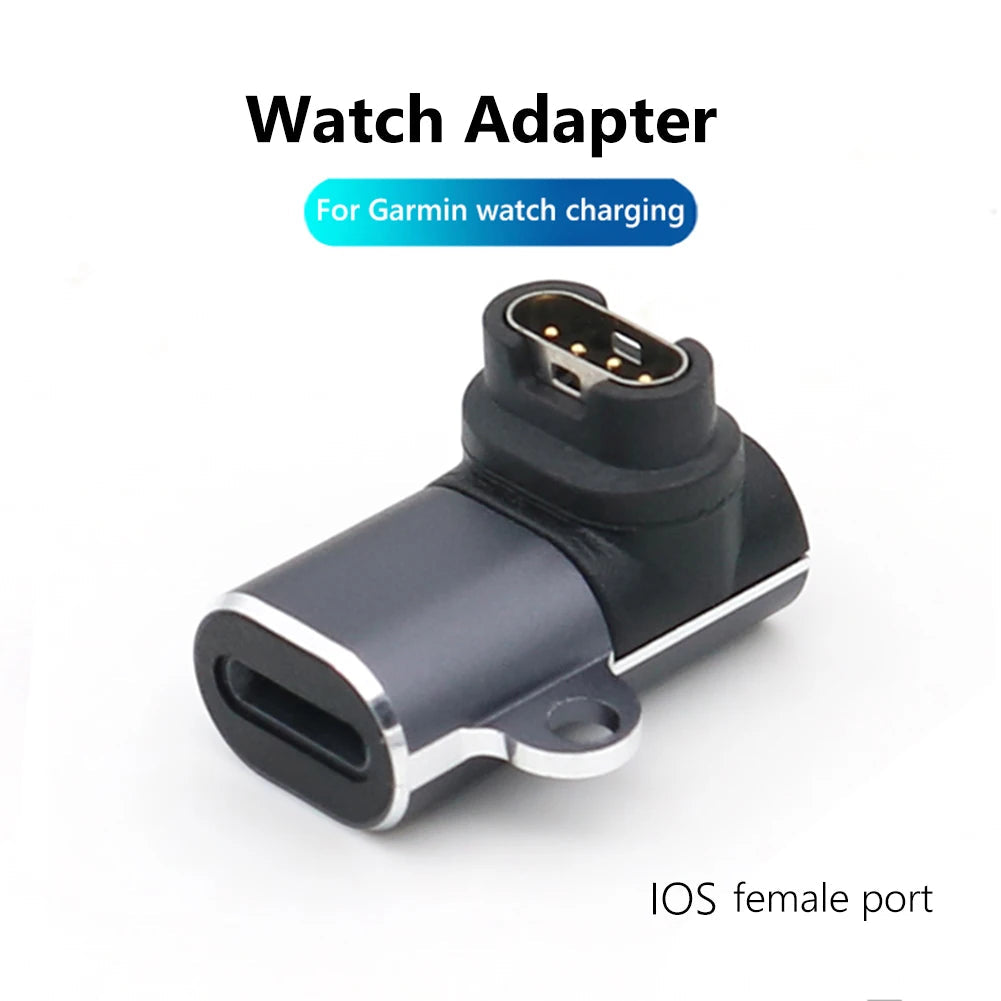 Type-C / Micro / iOS USB Charger Adapter for Garmin Fenix, Instinct, Venu, Epix & Forerunner Watches STRAPS