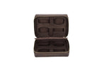 Crazy Horse Leather Watch Case - Vintage 4/8 Slot Zipper Travel Box STRAPS