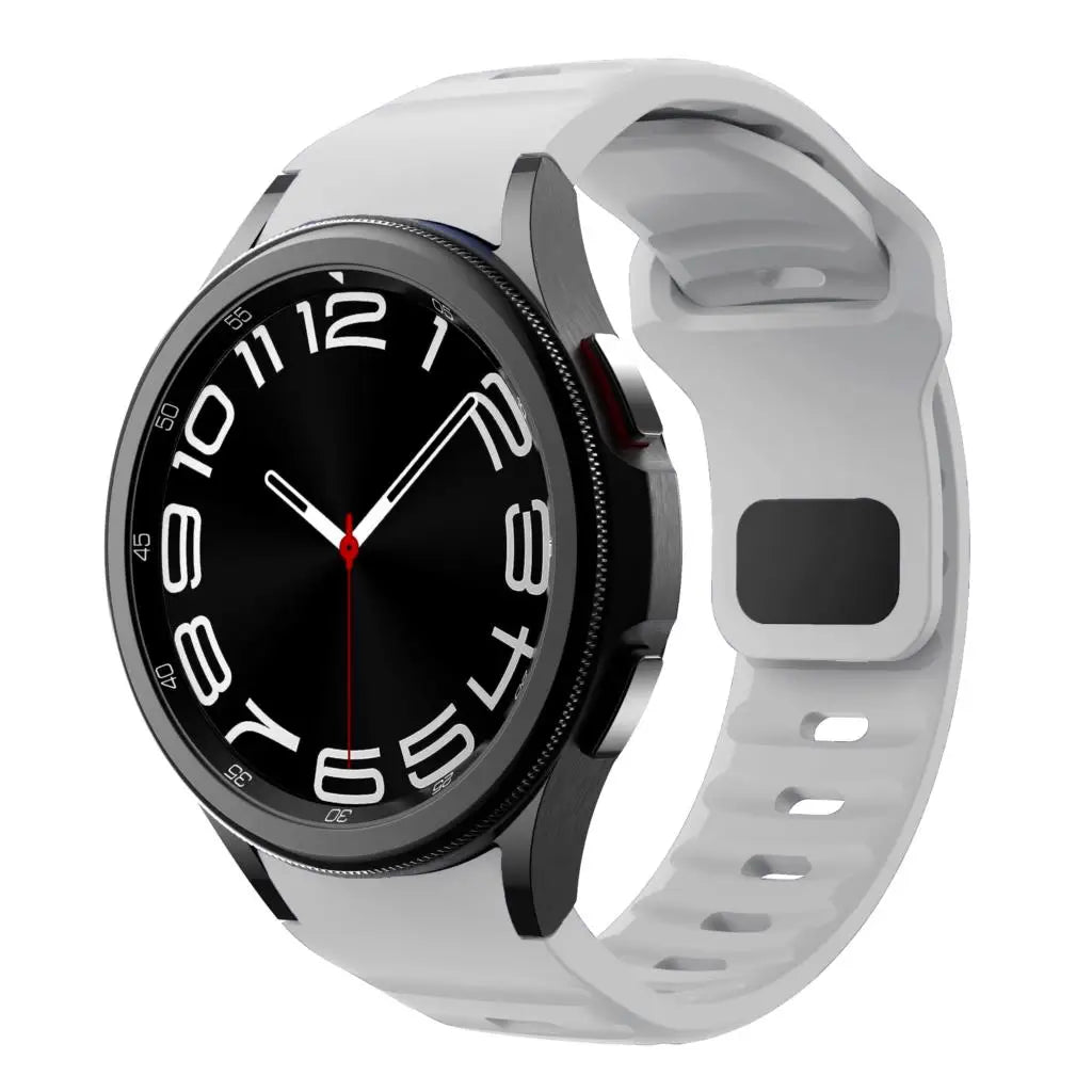 Silicone Strap for Samsung Galaxy Watch 6 Classic 47mm 43mm / 5 Pro 45mm / 4 46mm 42mm / 6 40mm 44mm
