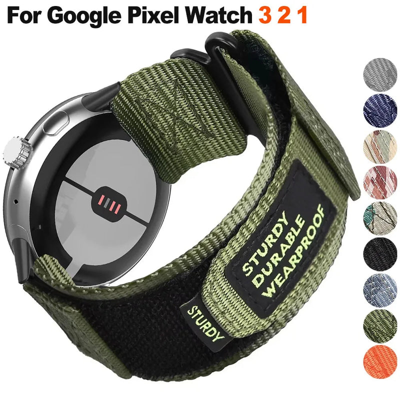 Rugged Tactical Nylon Strap for Google Pixel Watch (41mm & 45mm) STRAPS