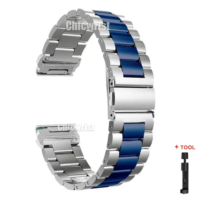 Garmin QuickFit Stainless Steel Band 22/26mm for Fenix 8 7X 6X 5X Plus Watch Strap Bracelet STRAPS